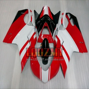 Cuerpo de inyección para <span class=keywords><strong>DUCATI</strong></span> 848 <span class=keywords><strong>1098</strong></span> 1198 CC S R 07 08 09 10 11 12 18No.9 848R 2007 2008 2009 2010 2011 2012 blanco rojo <span class=keywords><strong>Carenado</strong></span> - Product Image 6