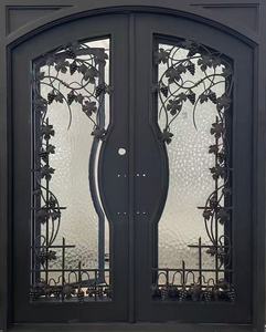 Hot Selling Gate Prices Popular Design Security Door From China Wrought Iron Doors Double Exterior - Product Image 1