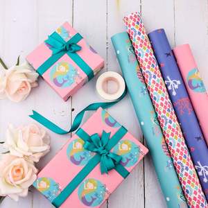 New Disposable Coated Silicone Gift <b>Wrapping</b> <b>Paper</b> 50x70cm 4 Pieces Pack Colorful <b>Kids</b> Craft - Product Image 5