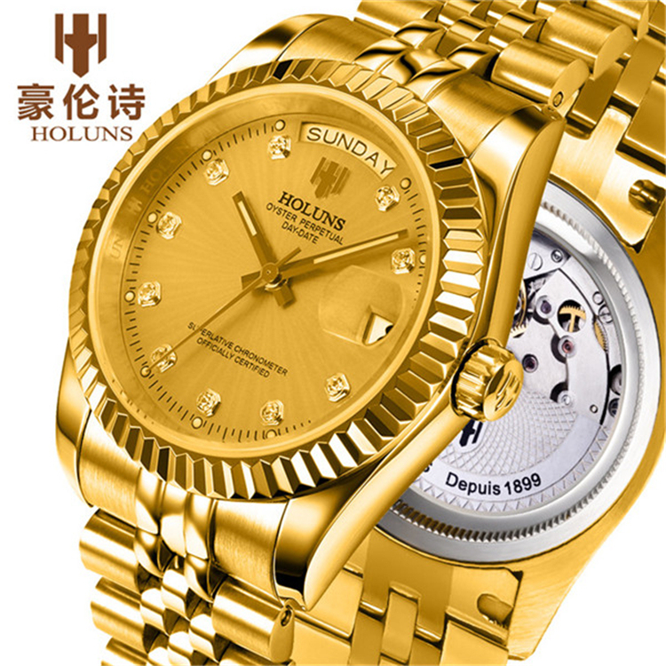 Montre Automatique Homme Holuns 1899 - Occasion, Fonctionne - Style Vintage