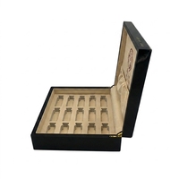 Coffret haut de gamme OEM en bois pour Bakhour et Oud - Fibre de carbone bicolore, insert EVA personnalisé pour huile de parfum, bois d'agar, brûleur d'encens