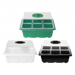 Plateaux de culture en PET pour <span class=keywords><strong>semis</strong></span> avec dôme haut et base profonde, écologiques et respirants pour jardin domestique - Product Image 6