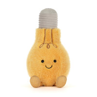 Peluches Jelly Cat Mignonnes en Forme d'Ampoule, Jouets en Peluche Amuseables en Forme d'Ampoule, Série Amuseables, Poupées Douces, Cadeau Parfait pour un Anniversaire