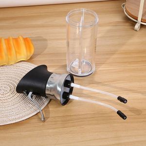 2-in-1 BBQ Kitchen Cooking Tool <b>Plastic</b> Oil Sprayer <b>Bottle</b> Dispenser for Olive Oil and Vinegar Mister - Product Image 3