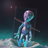 Adornos decorativos de alienígenas impresos en 3D personalizados, compre un prototipo de varilla de plástico, modelo de juguete prototipo
