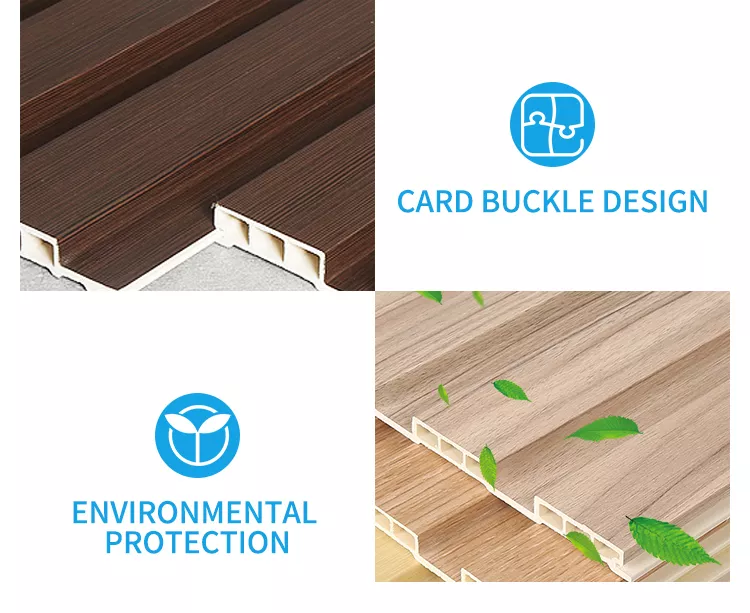 Wood Plastic Composite Interior WPC Wall Panel Indoor WPC Wall Panel