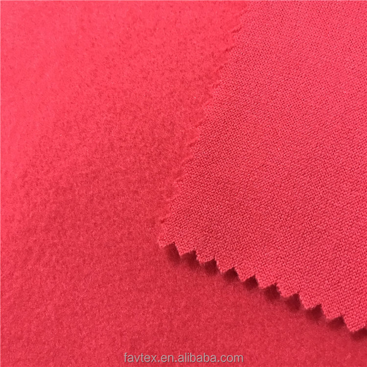 Односторонняя матовая флисовая ткань для толстовки, 100% полиэстер