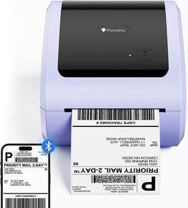 <span class=keywords><strong>Imprimante</strong></span> d'étiquettes d'expédition Phomemo D520-BT, <span class=keywords><strong>imprimante</strong></span> thermique sans fil 4x6 pour téléphone et PC, vitesse de 150 mm/s pour Shopify AMZ - Product Image 1