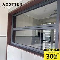 Ventanas Plegables de Aleación de Aluminio Insonorizadas con Apertura Horizontal y Rotura Térmica Anodizadas