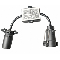 Nouvel adaptateur de prise de remorque KL-LITE 7 broches USA vers UE, coupleur de contrôleur en plastique pour camion, remorque, camping-car, connexion sécurisée