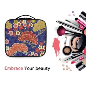 Professional Waterproof Cosmetic <b>Case</b> Black Customized Travel Zipper Makeup Set Bag <b>Make</b> <b>up</b> Boxes Customs - Product Image 6