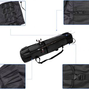 Échantillon gratuit : Sac de transport et d'organisation durable pour cannes à pêche et moulinets – Contient 5 cannes et leur matériel - Product Image 3