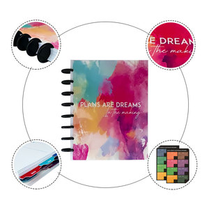 Custom Printing Color <strong>Plastic</strong> Sealing <strong>Disc</strong> Ring Bound Binding Daily Planner - Product Image 2