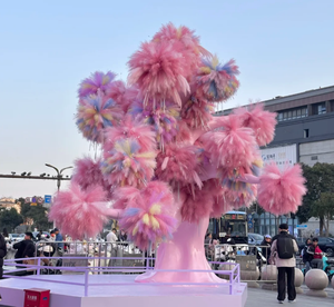 شجرة الألعاب النارية المزيفة على شكل ريشة القصب للزينة والترتيب - Product Image 6