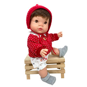 Muñeca JOY COLLECTION con Conjunto de Ropa Gratis, Juguete de Regalo para los Más Pequeños, Modelo NINES DONIL 8435054310201 - Product Image 1