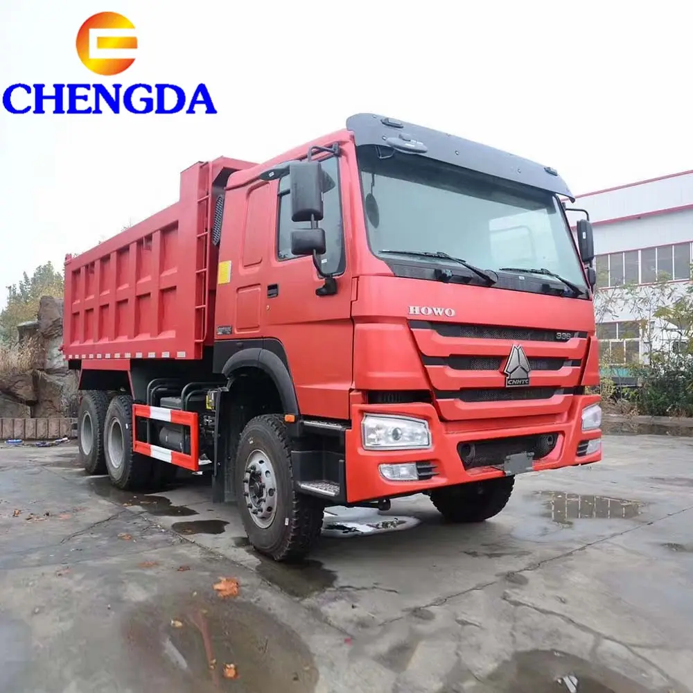 Cheap Good Condition 10 wheels 371hp tipper truck second hand howo dump truck secondhand