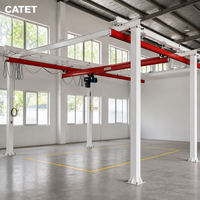 Chariot de levage suspendu modulaire léger KBK pour monorail, capacités multiples de 125 kg à 3000 kg pour la ligne de production