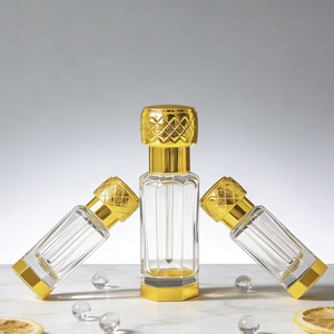 Vendita Calda Bottiglia di Vetro di Lusso per Profumo/Olio Essenziale Arabo da 3ml 6ml 12ml <span class=keywords><strong>con</strong></span> Bastoncino in Vetro - Product Image 2