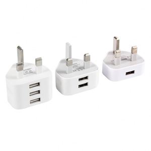 Factory Wholesale 3Pin <b>UK</b> <b>Plug</b> 5V 2.1A USB Charger Universal Mobile Phone Travel <b>Adapter</b> 3 X USB Compatible for iPhone 7 12 13 - Product Image 5