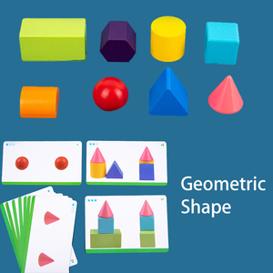 Gioco Educativo Montessori con Specchio e Blocchi Geometrici in Legno, Puzzle per Percezione Visiva e Pensiero Logico per Bambini - Product Image 4