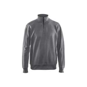 BLAKLADER - 336911589400L Sweat avec demi-zip Gris-EAN 7330509466353 WORK HOODIES - Product Image 1