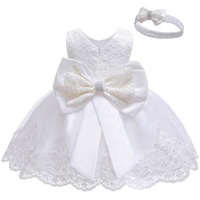 Robe de fête pour fille de 4 ans Mikatale RD0062, nœud papillon, tutu, dentelle, robe de princesse pour fillettes