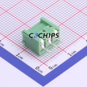 XY302V-3.5-3P Screw Terminal Block Through hole Component (THT),P=3.5mm Connector 1x3P 3.5mm Green Through Hole - Product Image 2