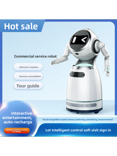 Klueze Showroom Intelligent Commercial Service Robot Model 1s China Origin Handles Welcoming Security Patrols Facial Recognition