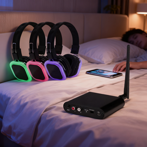 Высококачественные наушники для тихого диско с подсветкой, шумоподавлением ENC для музыкальных фестивалей, вечеринок и мероприятий - Product Image 4