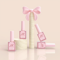 Flacon de vernis à ongles vide de luxe en verre de 13 ml avec pinceau, personnalisable avec logo, pour cosmétiques et nail art