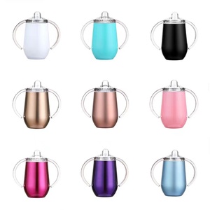 BORGE personalizado 10oz de acero inoxidable Baby Sippy Cup con boquilla vaso biberones con doble ASA - Product Image 3