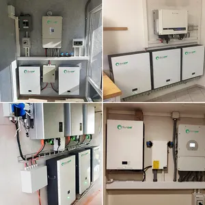 Sunpal Solar Dc To Ac Inverter Energy Storage System 5Kw 10Kw Home Solar Panel System Complete Kit