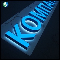 Letrero Luminoso LED de Alta Calidad, Letrero con Logotipo Personalizado de Alto Brillo, Letras Luminosas 3D LED para Exteriores