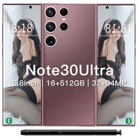 Hot Notes 30 Ultra 16 + 512GB Smartphone, Teléfono Android con Pantalla Completa de 6.8 Pulgadas, Lápiz Óptico Integrado, Teléfono Móvil Desbloqueado