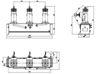 MV Automatische Leitungsschutzschalter 15KV 12,5kA 400A Epoxidharz-Stangen-Umspannwerk, Freileitungs-Verteilungsleitungen Vakuum-Leistungsschalter