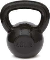 Kettlebell en fonte réglable de haute qualité de 10LB à 40LB pour la musculation haltérophilie Fitness couleur noire enduite de caoutchouc