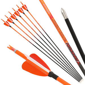 Flechas de Carbono Puro con Forma de Corazón y Pluma Real Storm ID4.2mm, Rectitud de 0.006", Spine 400-1000, 32 Pulgadas, para Arco Compuesto - Product Image 2