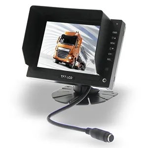 ISO工厂5英寸AHD数字屏幕汽车独立监视器卡车后视倒车安全监视器