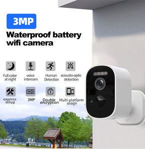 Ống kính kép độ nét cao Hộp máy ảnh CMOS đám mây thẻ SD nhà Wifi mạng không dây máy ảnh có tính năng tầm nhìn ban đêm hai chiều âm thanh - Product Image 2