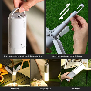 Lámpara de Emergencia Plegable Portátil Recargable de Alta Capacidad para Acampar al Aire Libre, Linterna Colgante para Tienda de Campaña - Product Image 6