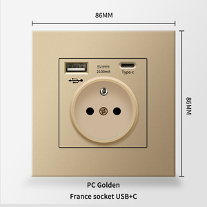 France <b>Socket</b> 4-Switch Tempered Glass Wi-Fi <b>Smart</b> Life App Minimalist Design Black Modern Wall <b>Socket</b> 230V 16A - Product Image 4