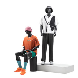 Maniquí con soporte <span class=keywords><strong>para</strong></span> tienda <span class=keywords><strong>de</strong></span> <span class=keywords><strong>ropa</strong></span> <span class=keywords><strong>para</strong></span> hombres, Torso blanco y negro en fibra <span class=keywords><strong>de</strong></span> vidrio, modelo <span class=keywords><strong>de</strong></span> Fitness <span class=keywords><strong>de</strong></span> cuerpo completo <span class=keywords><strong>para</strong></span> adultos - Product Image 1