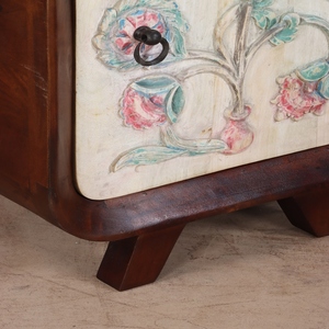 Wooden Bedside Table Bedroom <b>Side</b> Cabinet with Smooth Finish and Storage <b>Drawer</b> Modern Furniture Export Quality Design - Product Image 6