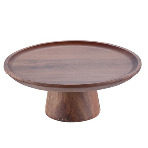 MUYAN Vassoio Rialzato in Legno di Acacia per Frutta e Dolci, Supporto per Torte, per Matrimoni, Feste, Ristoranti, Hotel, Acquisto all'Ingrosso - Product Image 6
