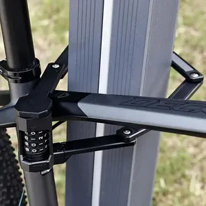 จักรยานเสือภูเขาป้องกันการโจรกรรมสำหรับงานหนักรหัสล็อคขนาดกะทัดรัดพับเก็บได้เพื่อความปลอดภัยสำหรับจักรยานเสือหมอบจักรยานเสือภูเขารหัสผ่านเพื่อความสะดวก - Product Image 3