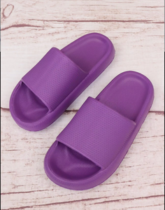 Mujeres plataforma gruesa verano interior playa almohada toboganes casa cojín nube zapatillas logotipo personalizado suave EVA nube toboganes - Product Image 6