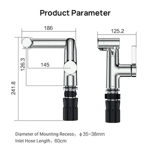 JOMOO Vòi Trộn Bồn Rửa Thiết Kế Mới 2023 Vòi Chậu Rửa Một Lỗ Một Tay Cầm Vòi Phòng Tắm Điều Chỉnh Xoay Nhiều Góc