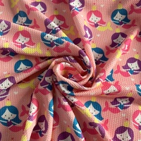 Tissu en coton seersucker 100% pour vêtements, texture bulle unique, impression numérique personnalisée, approvisionnement direct d'usine, MOQ 1 mètre