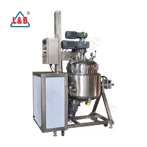 Face cream vacuum homogenizing emulsifier cosmetic ointment mixing tank body lotion making machine