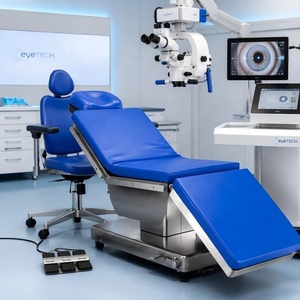 Mesa de Operaciones Oftalmológicas Eléctrica con Silla para Médico, Cama Quirúrgica Oftálmica de Acero Inoxidable 304 con Control por Pedal - Product Image 5